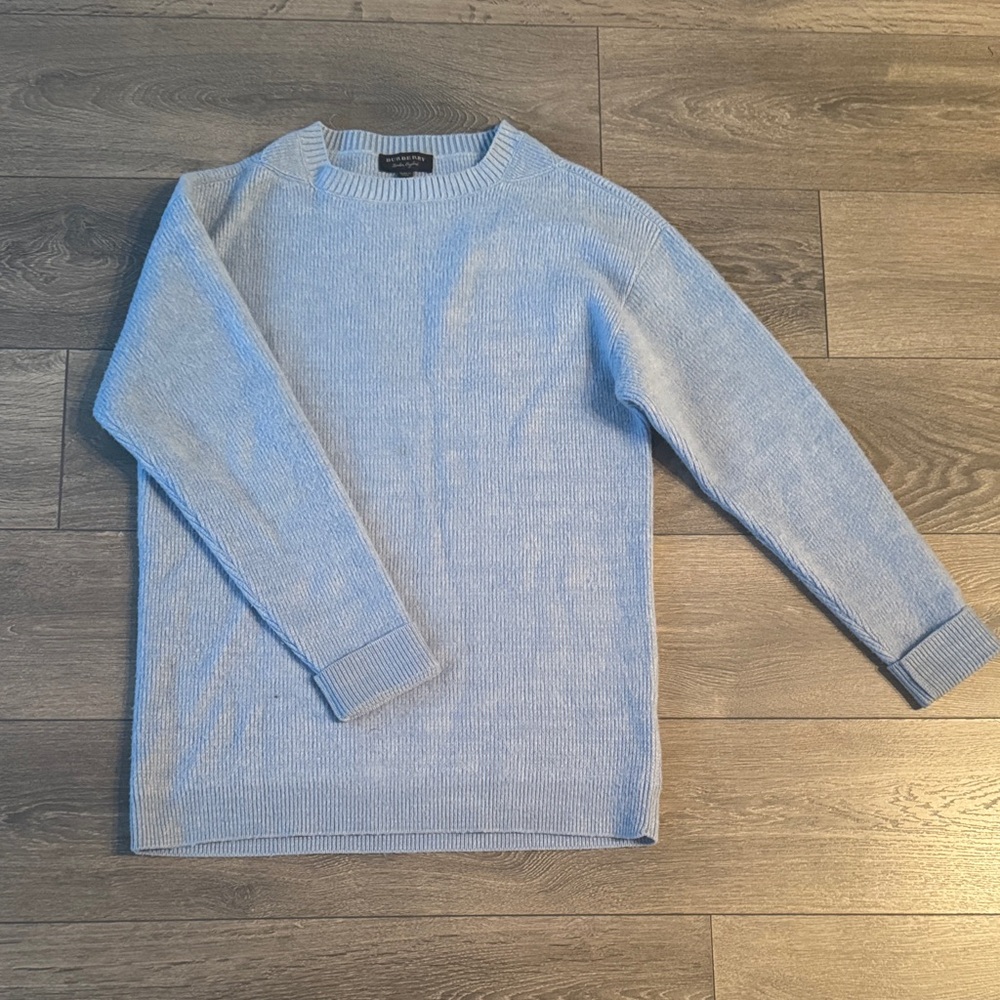 Burberry Sky Blue Crewneck Sweater